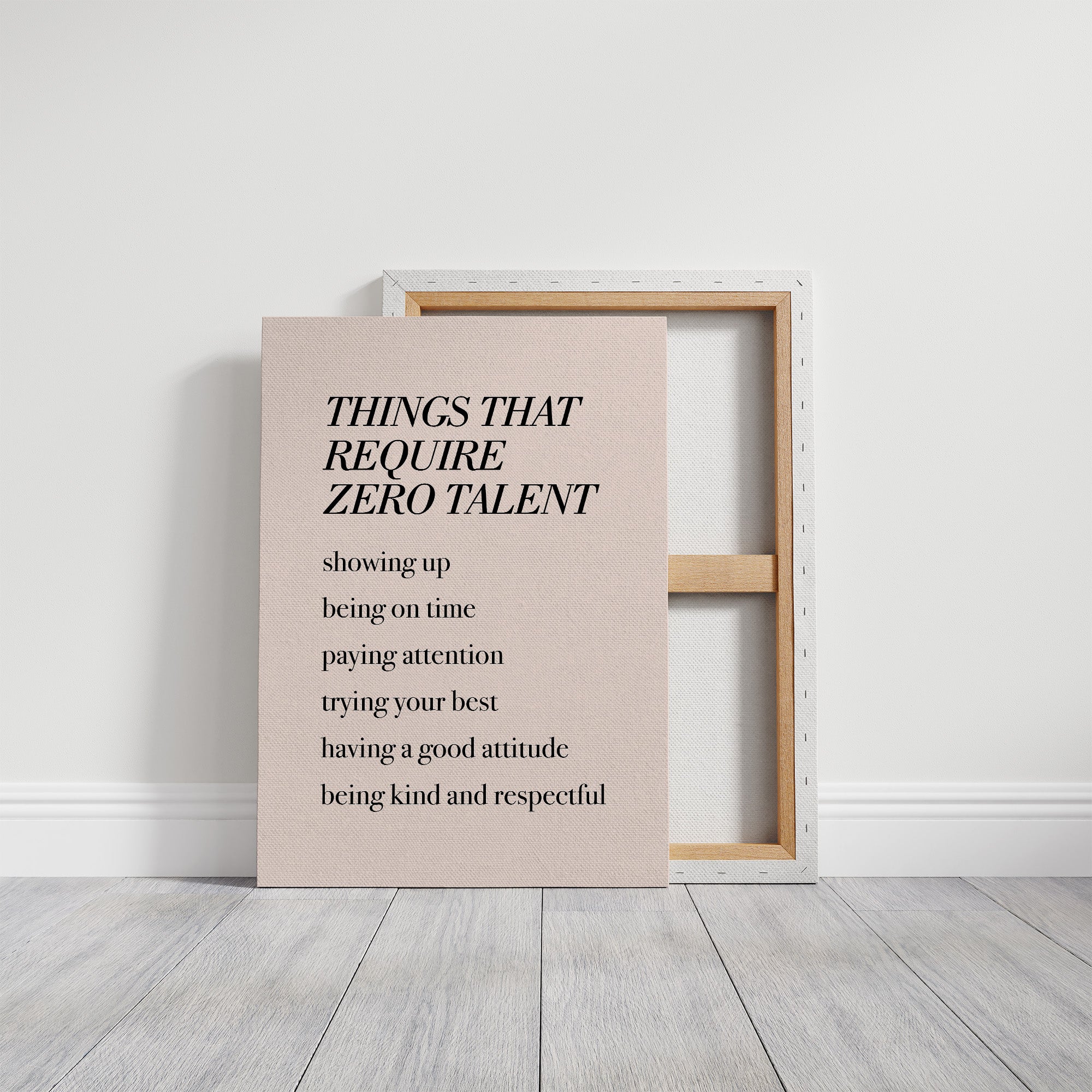 Things That Require Zero Talent