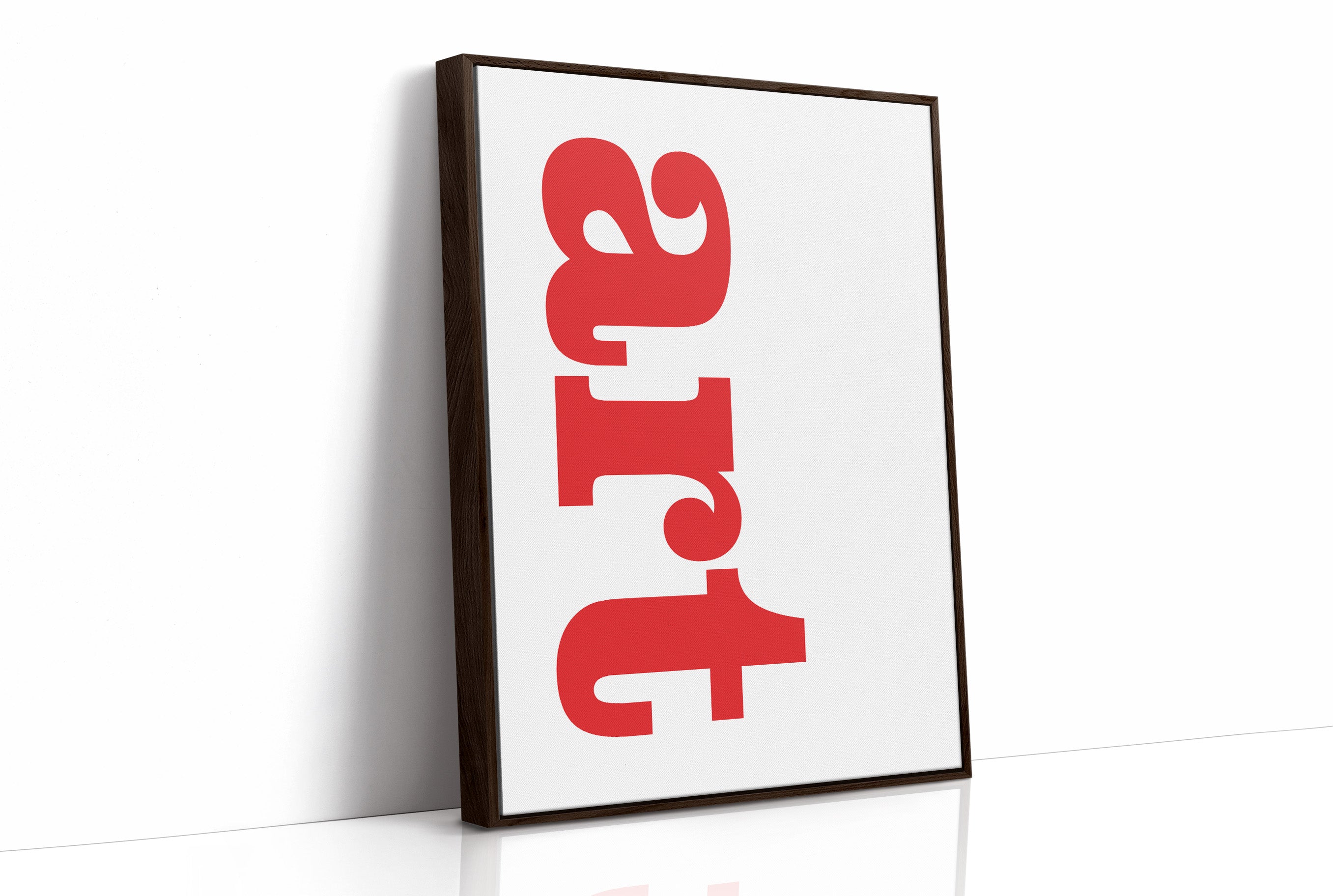 Art Crimson Typography: Vertical Declarations