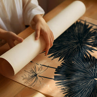 Palm Fans in Peach Light