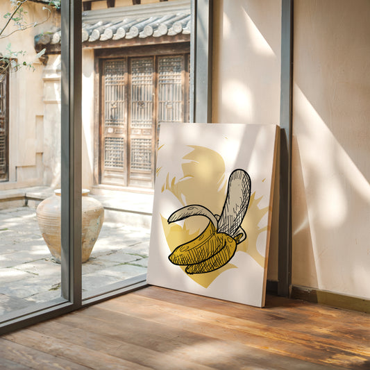 Banana Sketches Its Morning Story