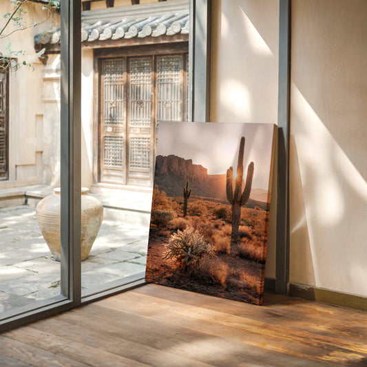 Sunlit Giants in Arid Embrace