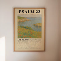 Psalm 23 Coastal Peace Print