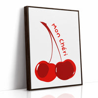 Crimson Duo: Typography in Fruit