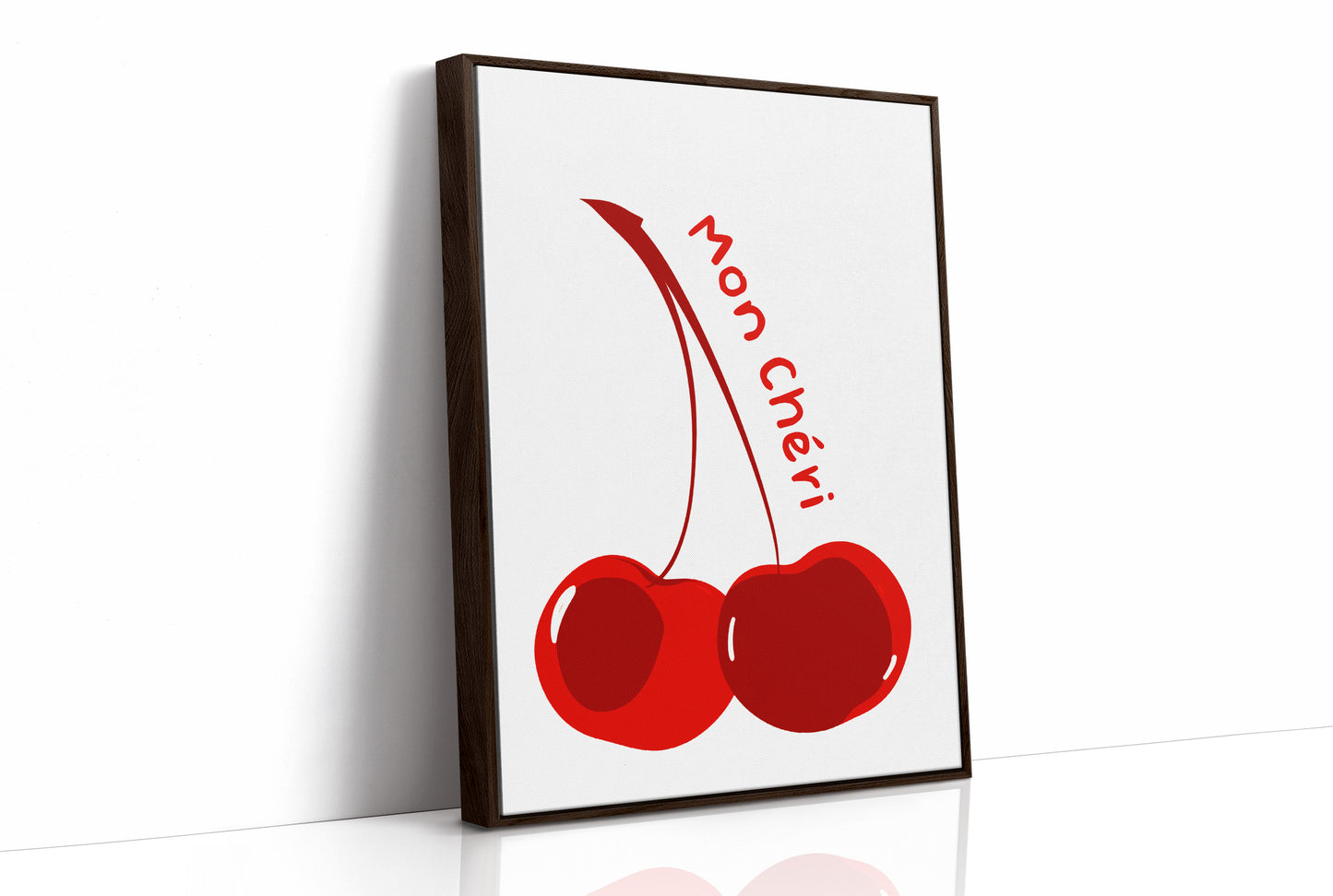 Crimson Duo: Typography in Fruit