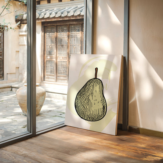 Simple Pear Sketches Autumn Memories