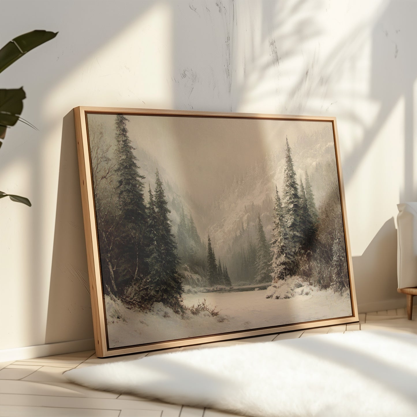 Winter Mist Cradles Mountain Lake