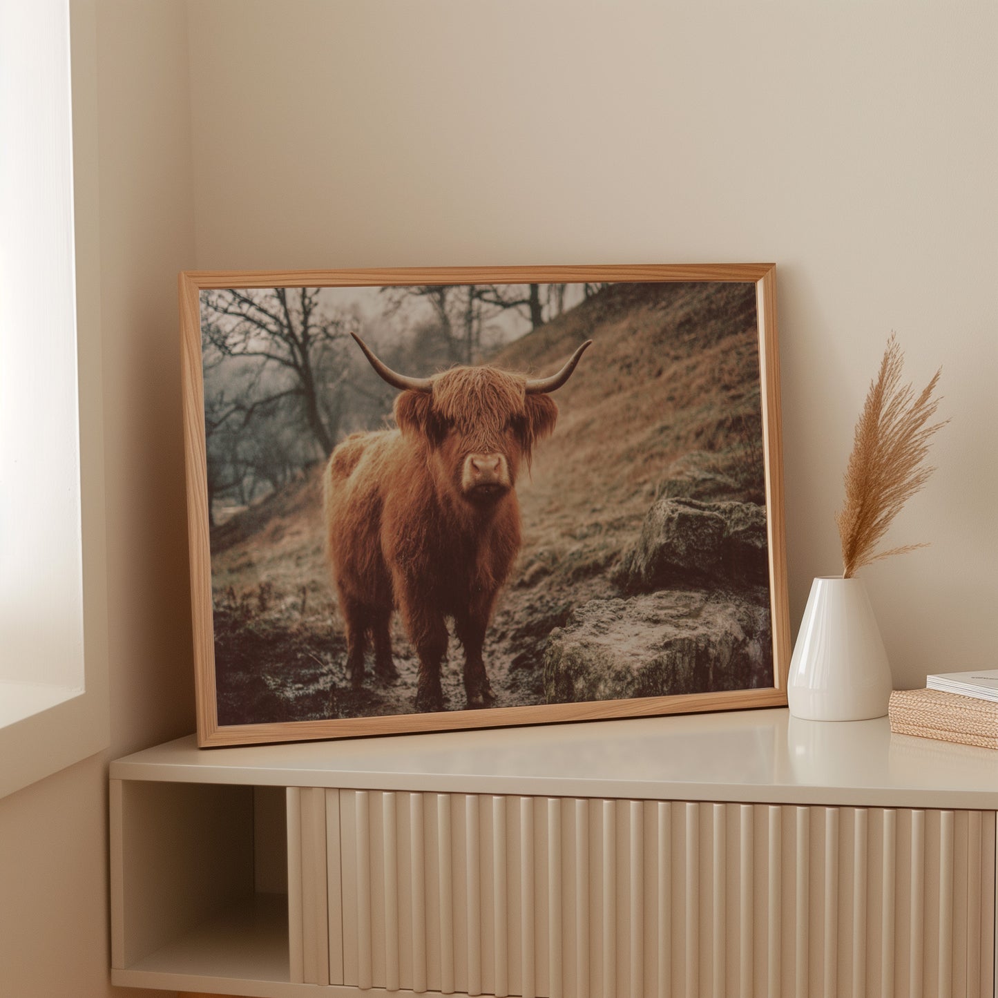 Highland Morning Mist And Stone