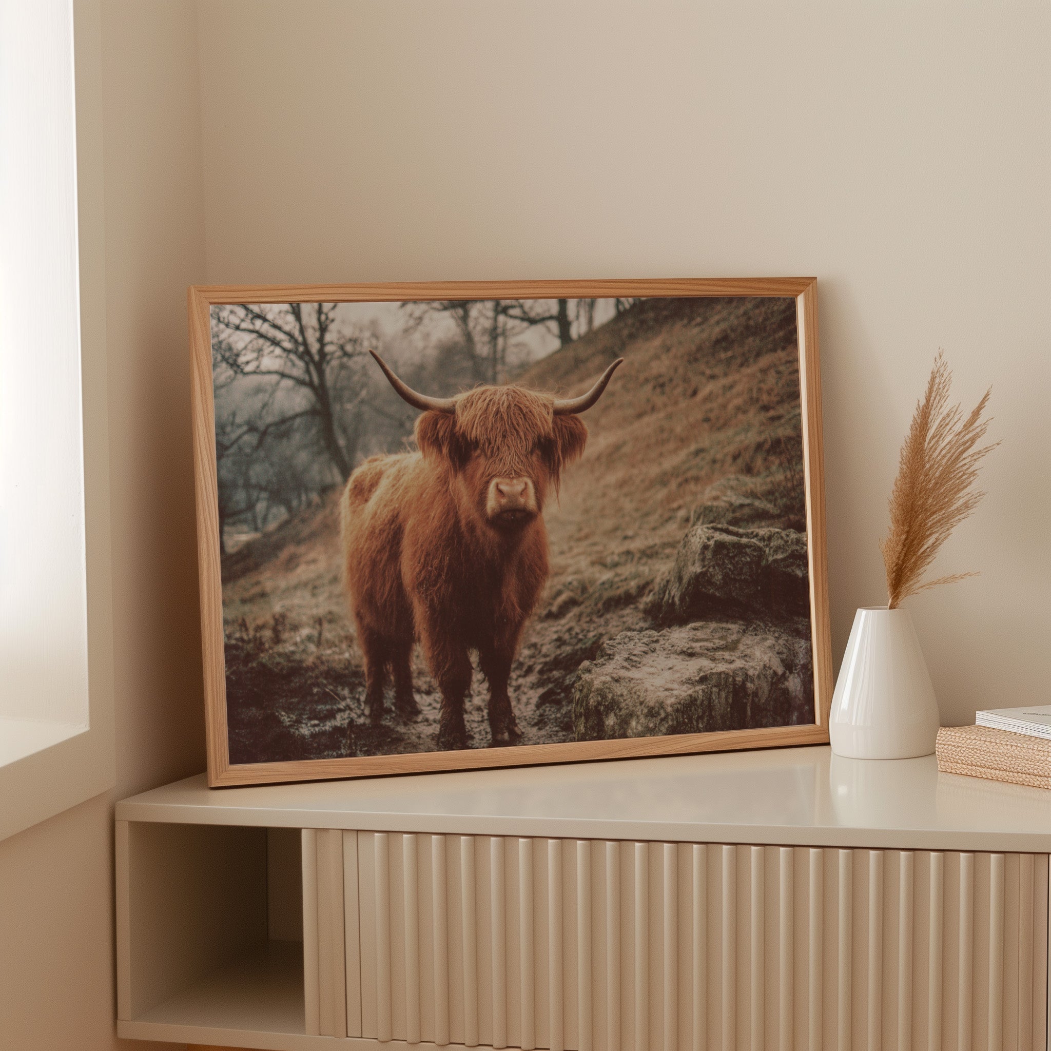 Highland Morning Mist And Stone