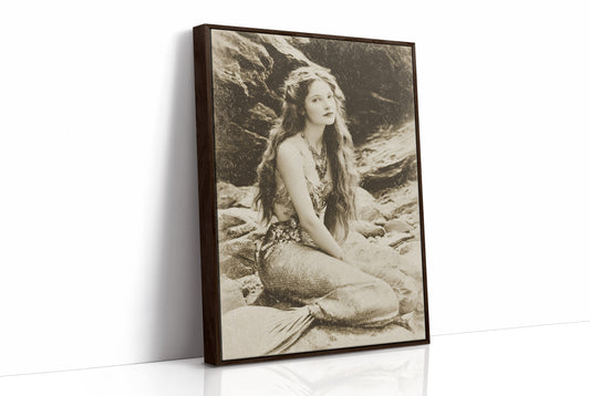 Vintage Waves Against Rocky Shore