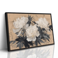 Ivory Petals in Quiet Contrast