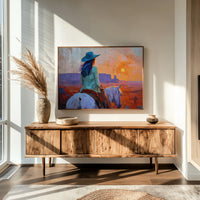 Wild Horses Chase Desert Sunsets