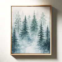 Veil of Mist Among Pines