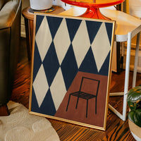 Solitary Chair On Diamond Stage