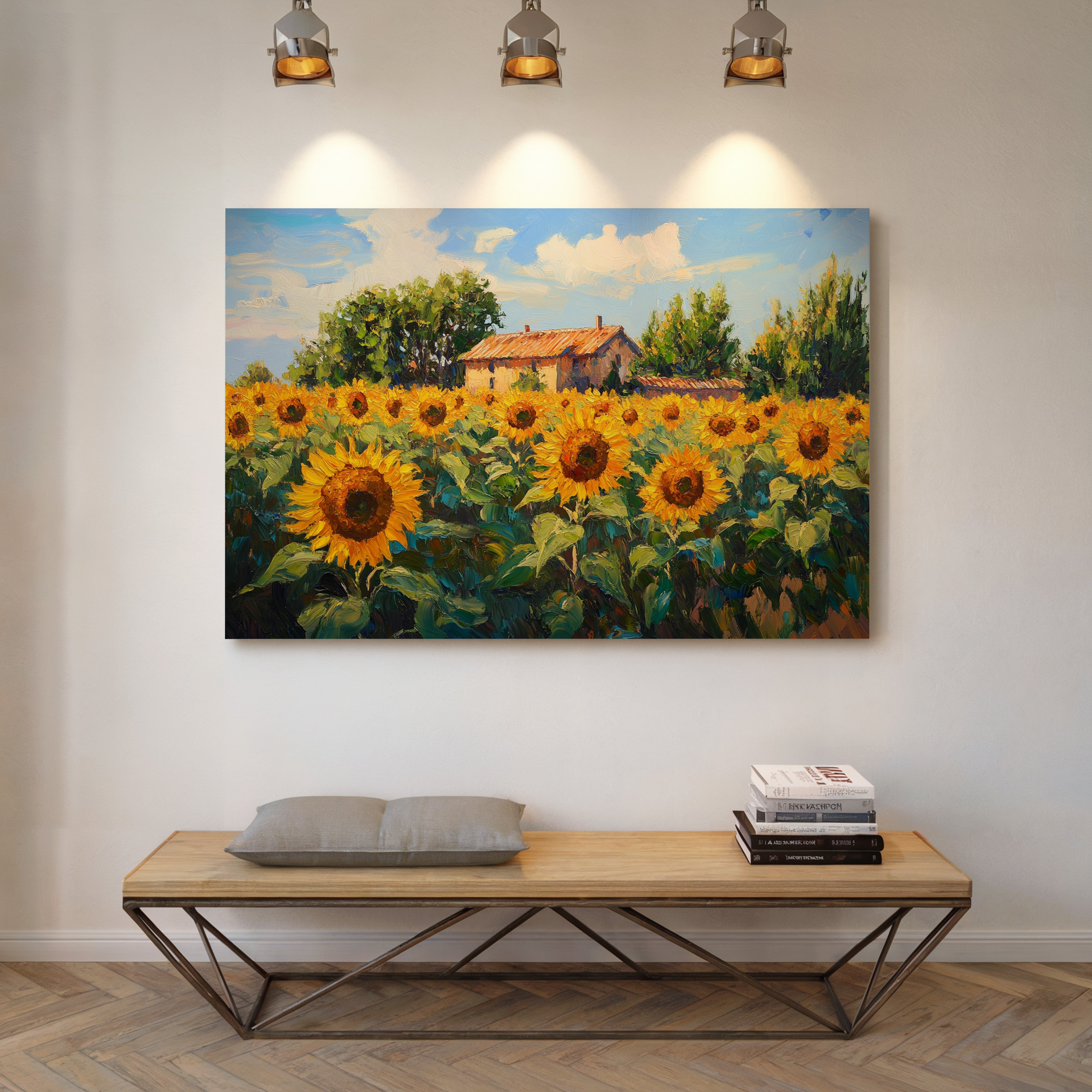 Summer Blooms Near Rustic Home