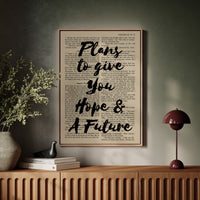 Hope and a Future Scripture Overlay Print