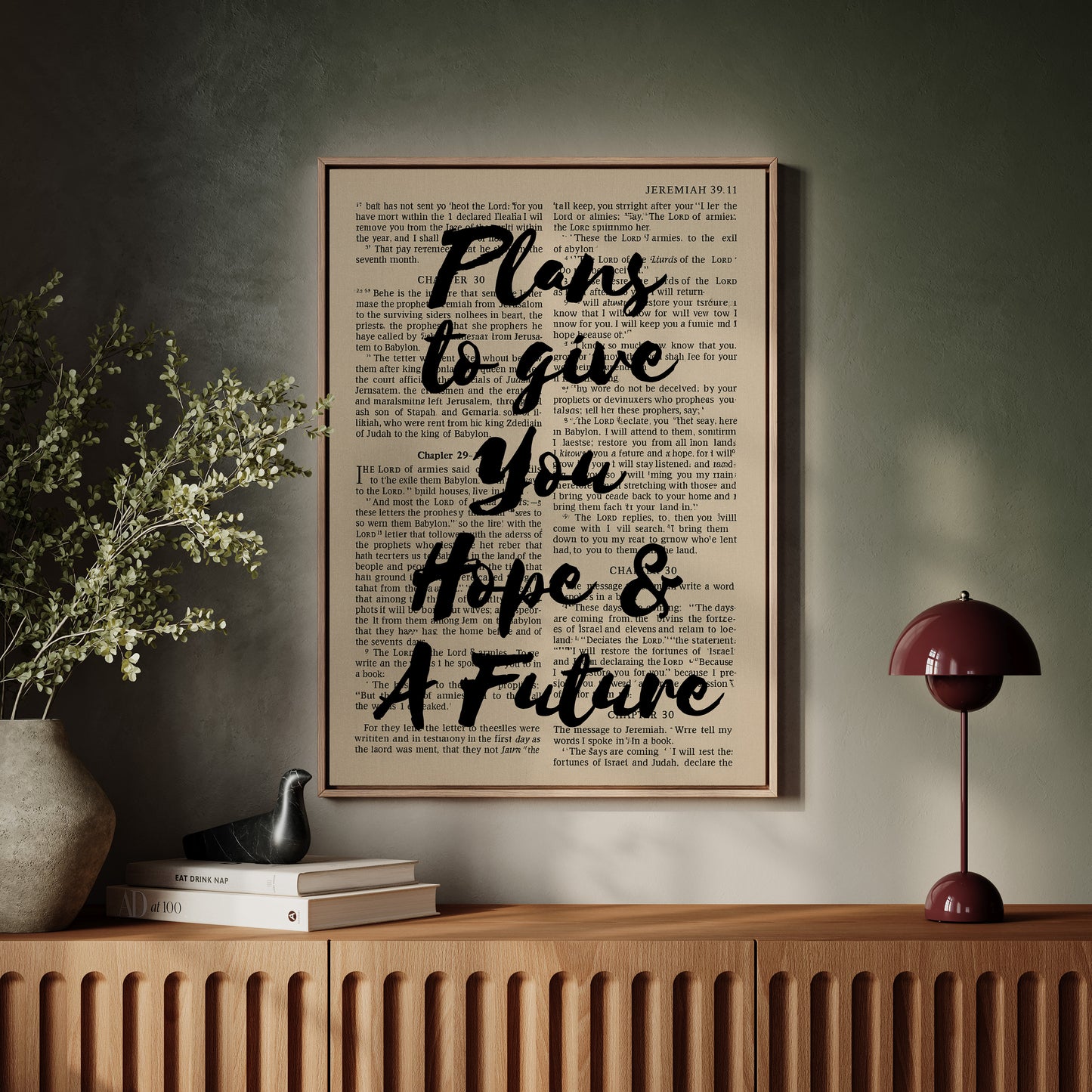 Hope and a Future Scripture Overlay Print