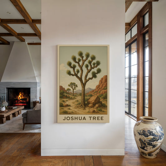 Joshua Tree Desert Landscape Art Print