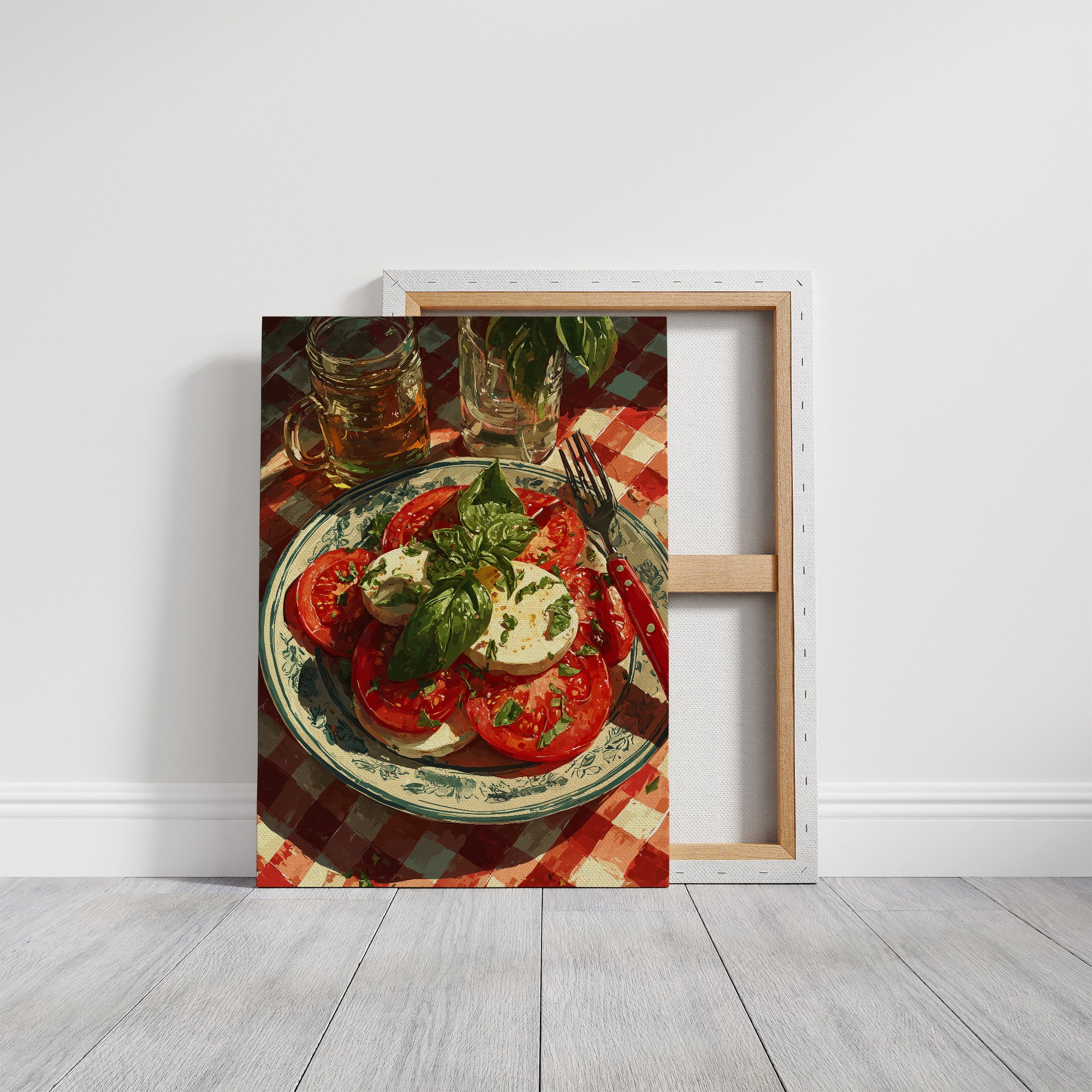Caprese on Checkered Cloth