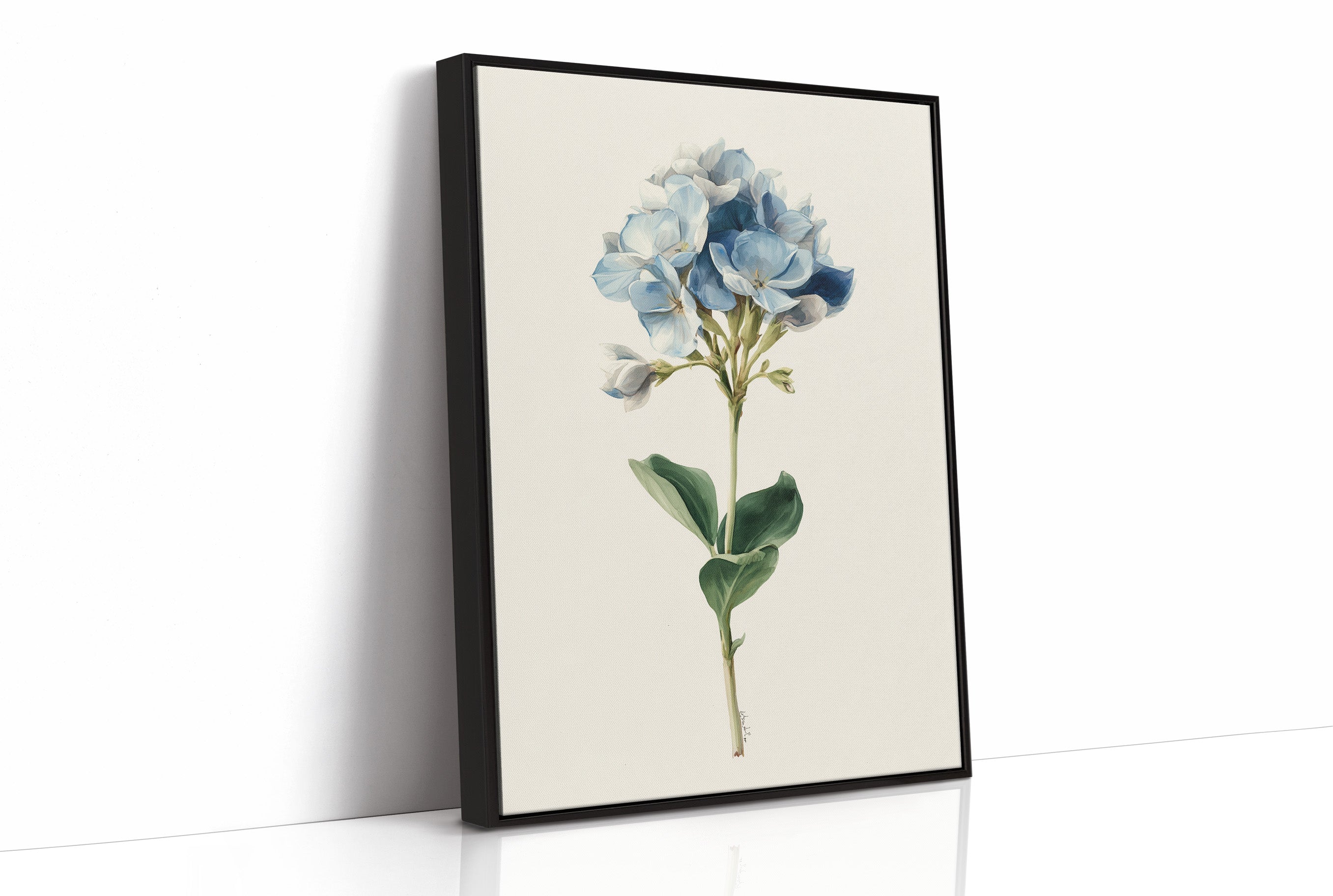 Azure Whispers in Botanical Elegance