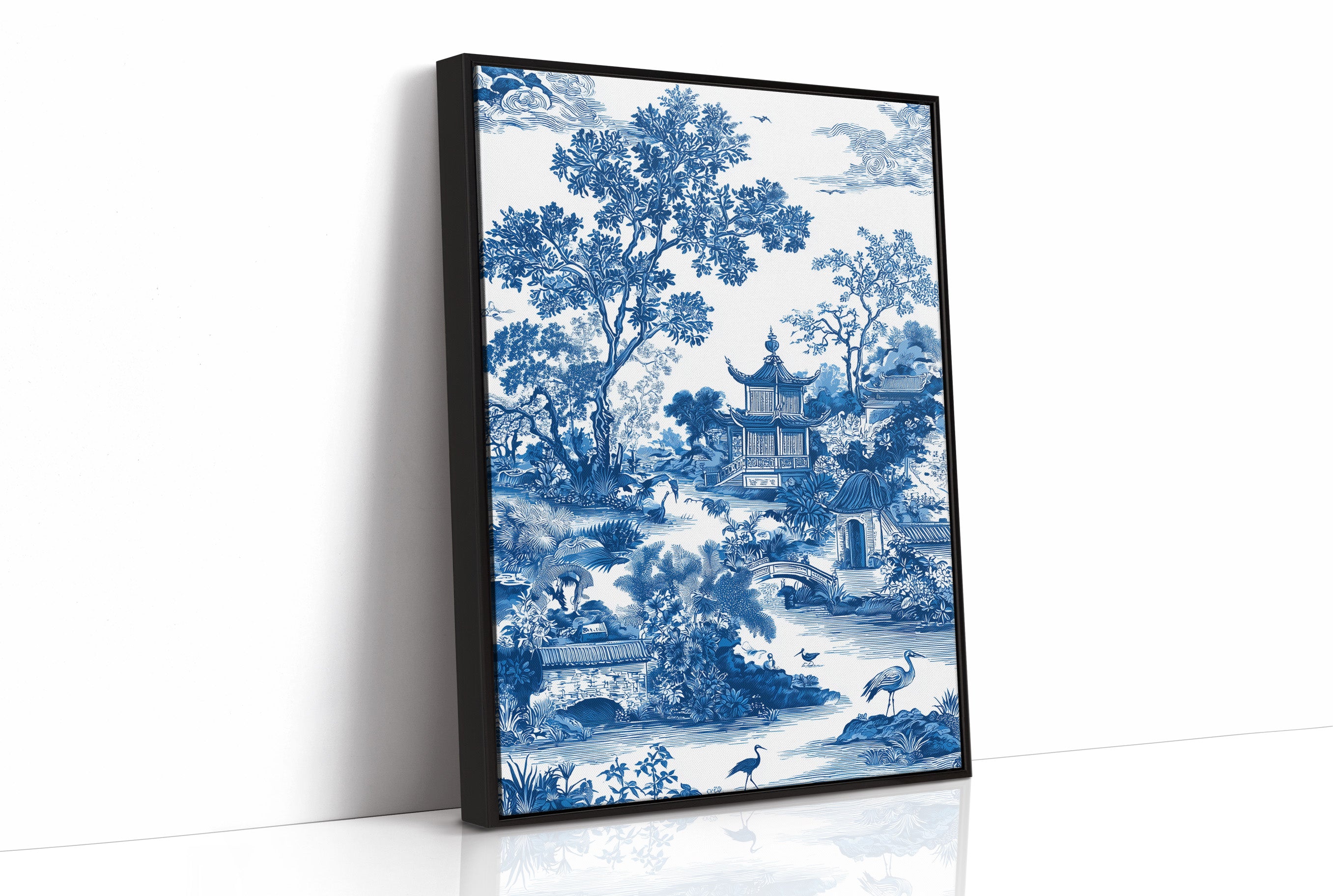Where Cranes Gather By Blue Pagodas