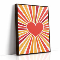 Radiant Heart's Retro Sunburst