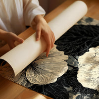Hibiscus in Fine Black Ink