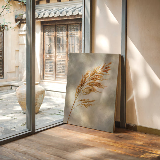 Golden Grains in Gentle Breeze