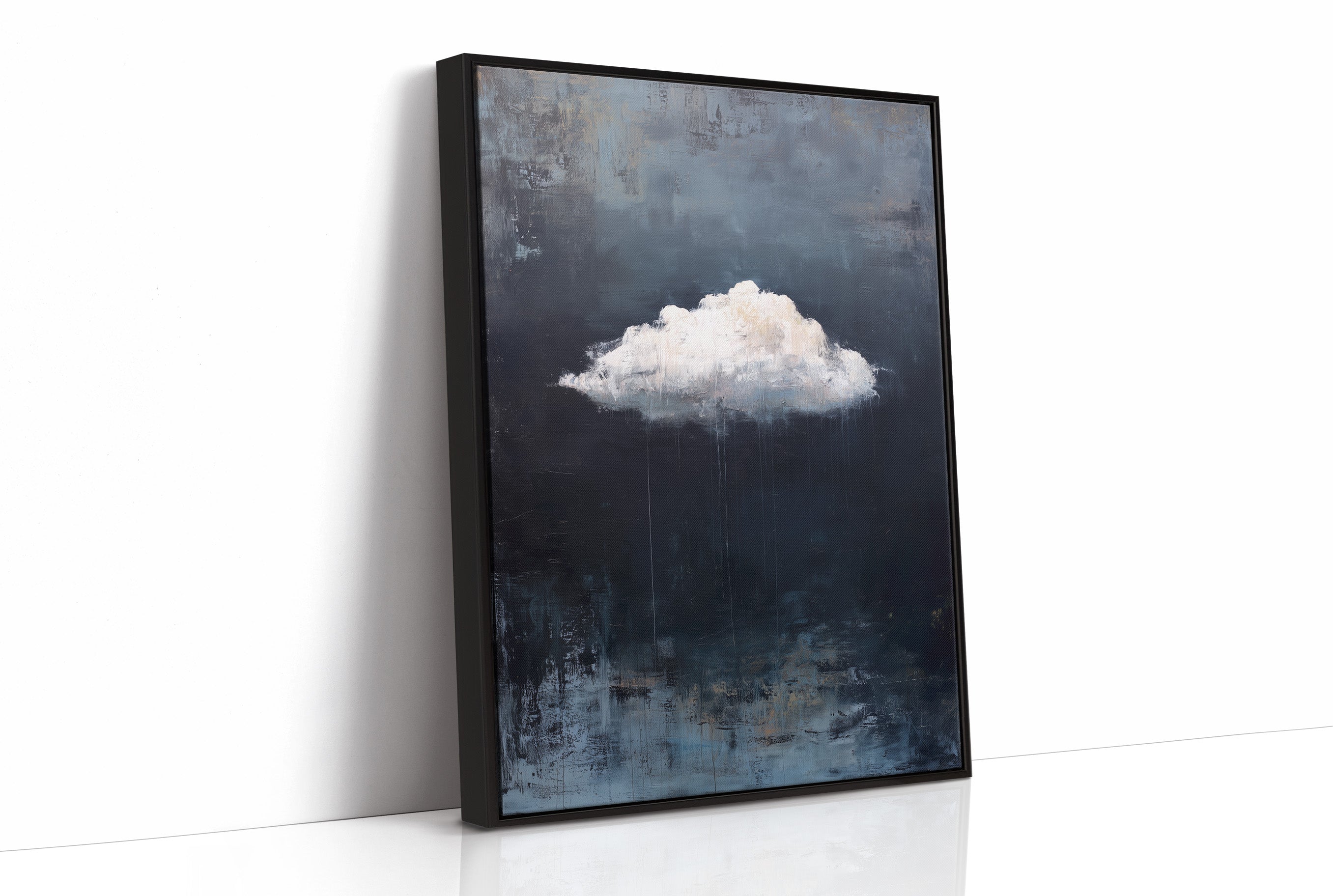 Solitary Cloud Against Dark Skies