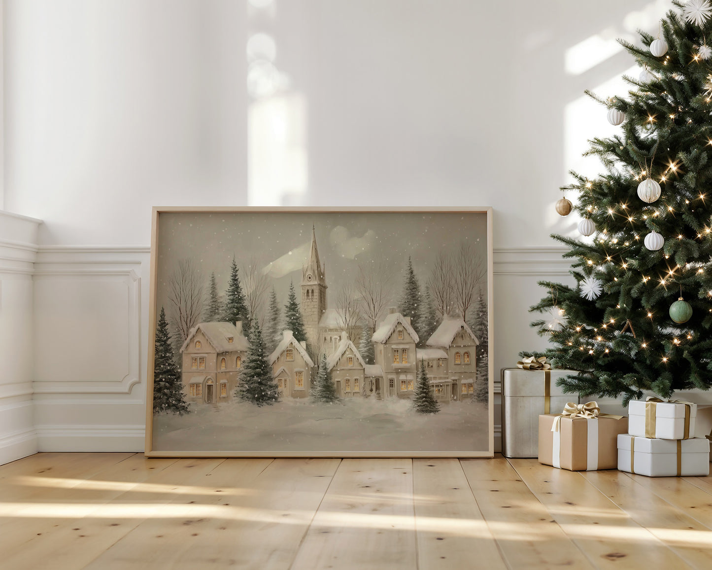 Snow Falls On Silent Chapel Street