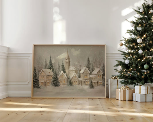 Snow Falls On Silent Chapel Street