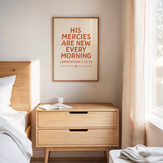 New Every Morning Scripture Print