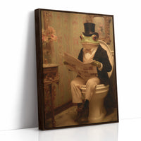 Distinguished Amphibian's Morning Ritual