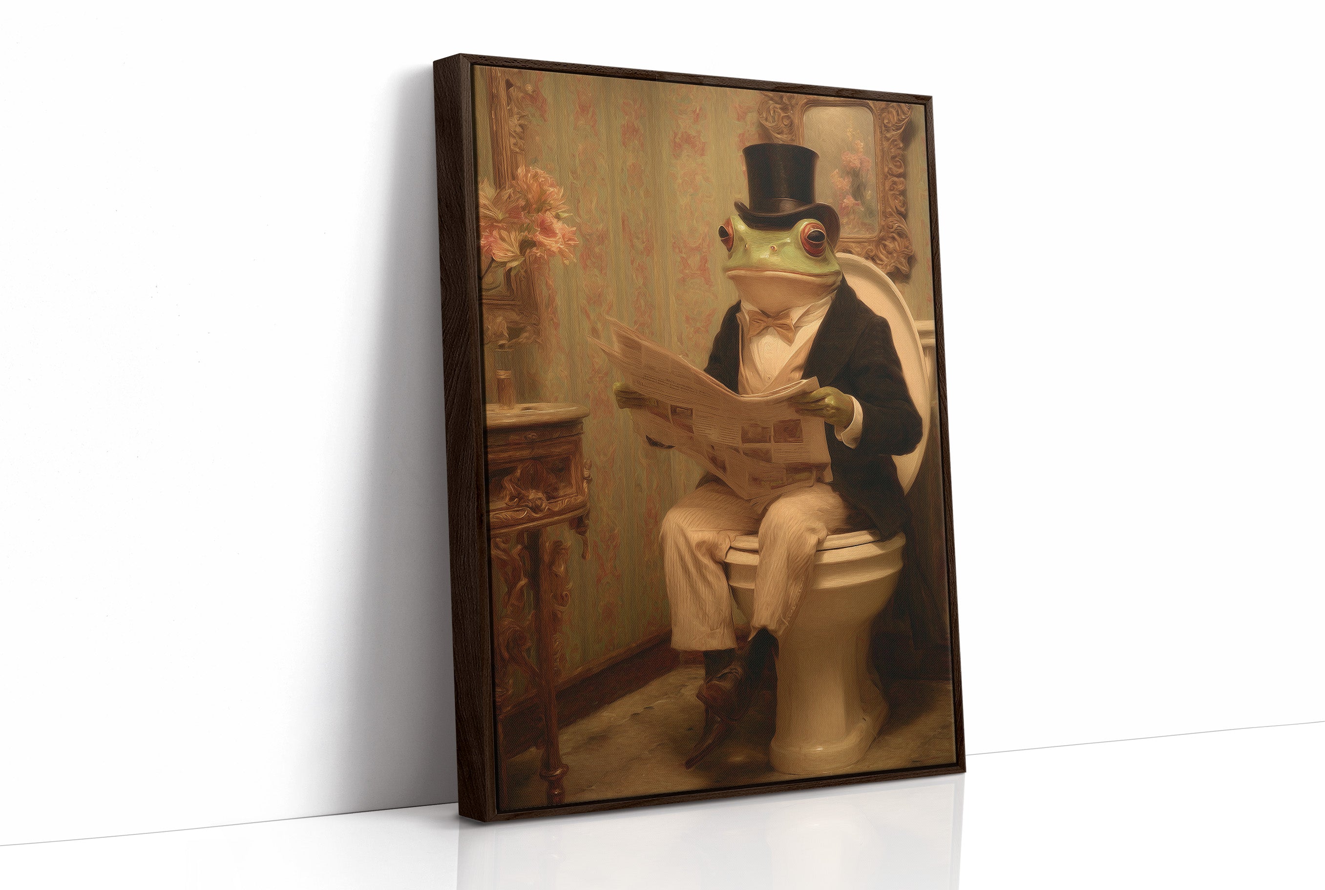 Distinguished Amphibian's Morning Ritual