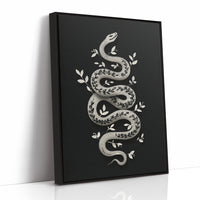 Serpent Adorned With Silver Leaves
