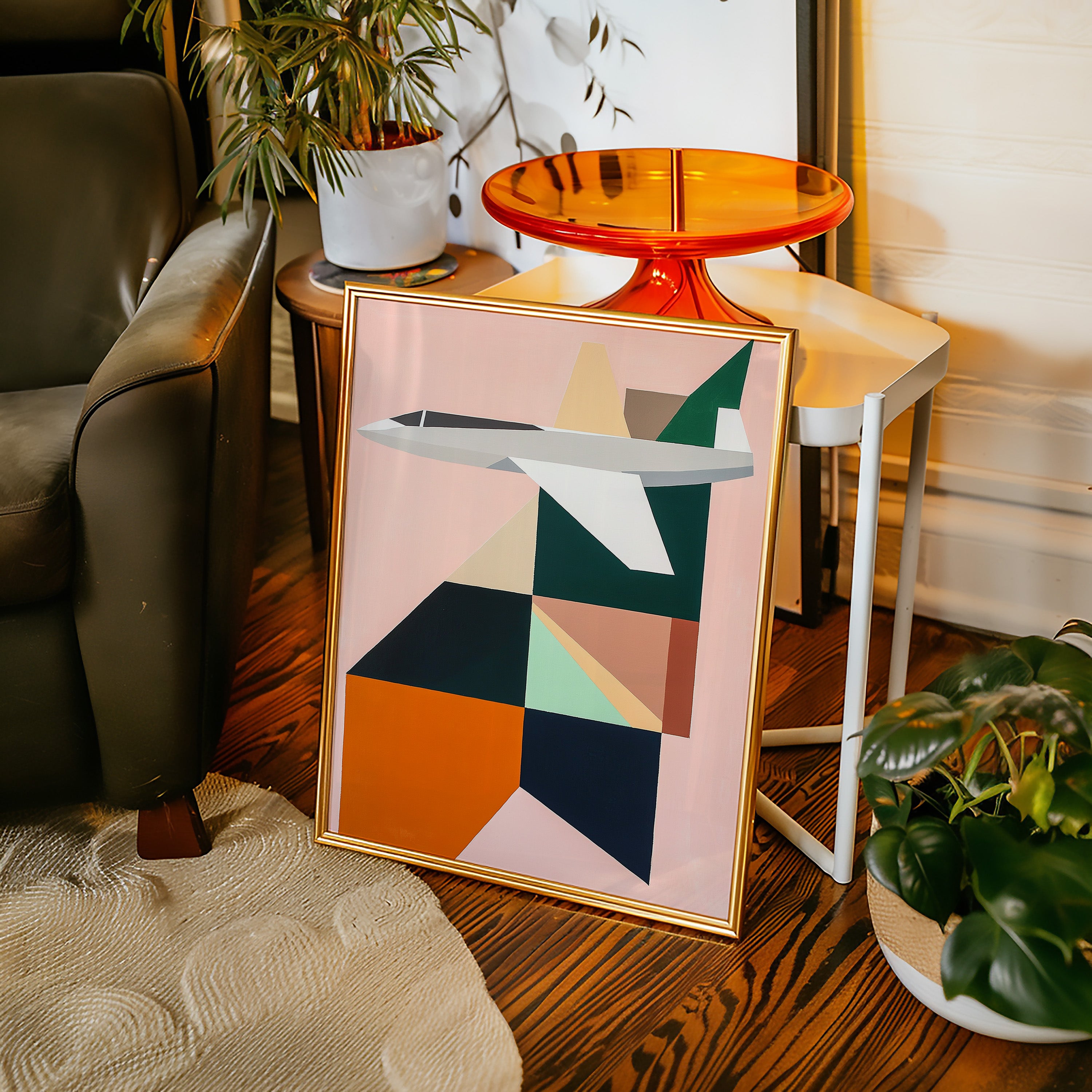 Geometric Flight Through Pastel Skies