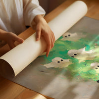 Spirits Dancing in Vibrant Mist
