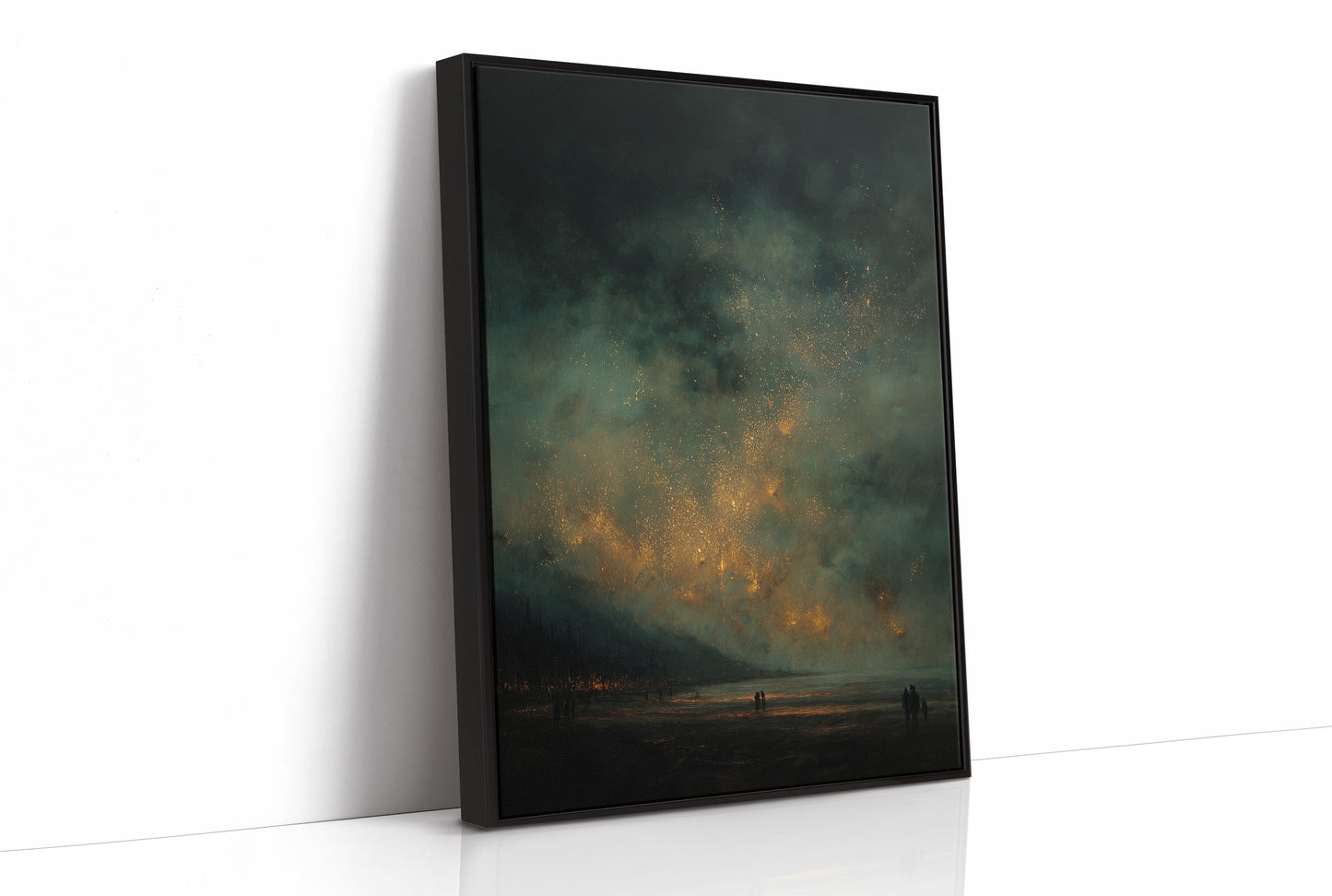 Embers Glow Across Distant Shore