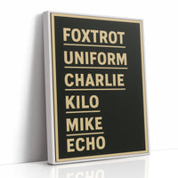 Foxtrot Uniform Charlie Kilo Print