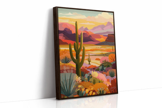 Saguaros Paint Their Evening Stories