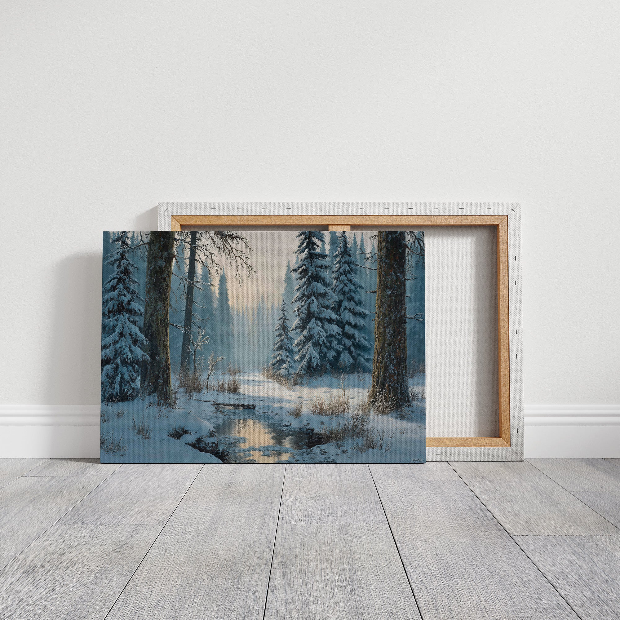 Snow Pines Guard Winter's Stream