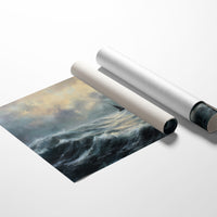 Solitary Sail Through Tempest Seas