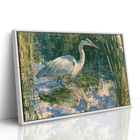 Heron, Marsh Reeds