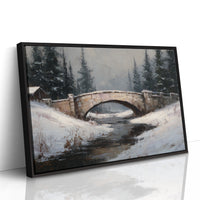 Winter Crossing at Dusk
