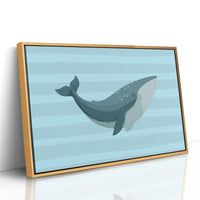 Blue Whale Canvas Art