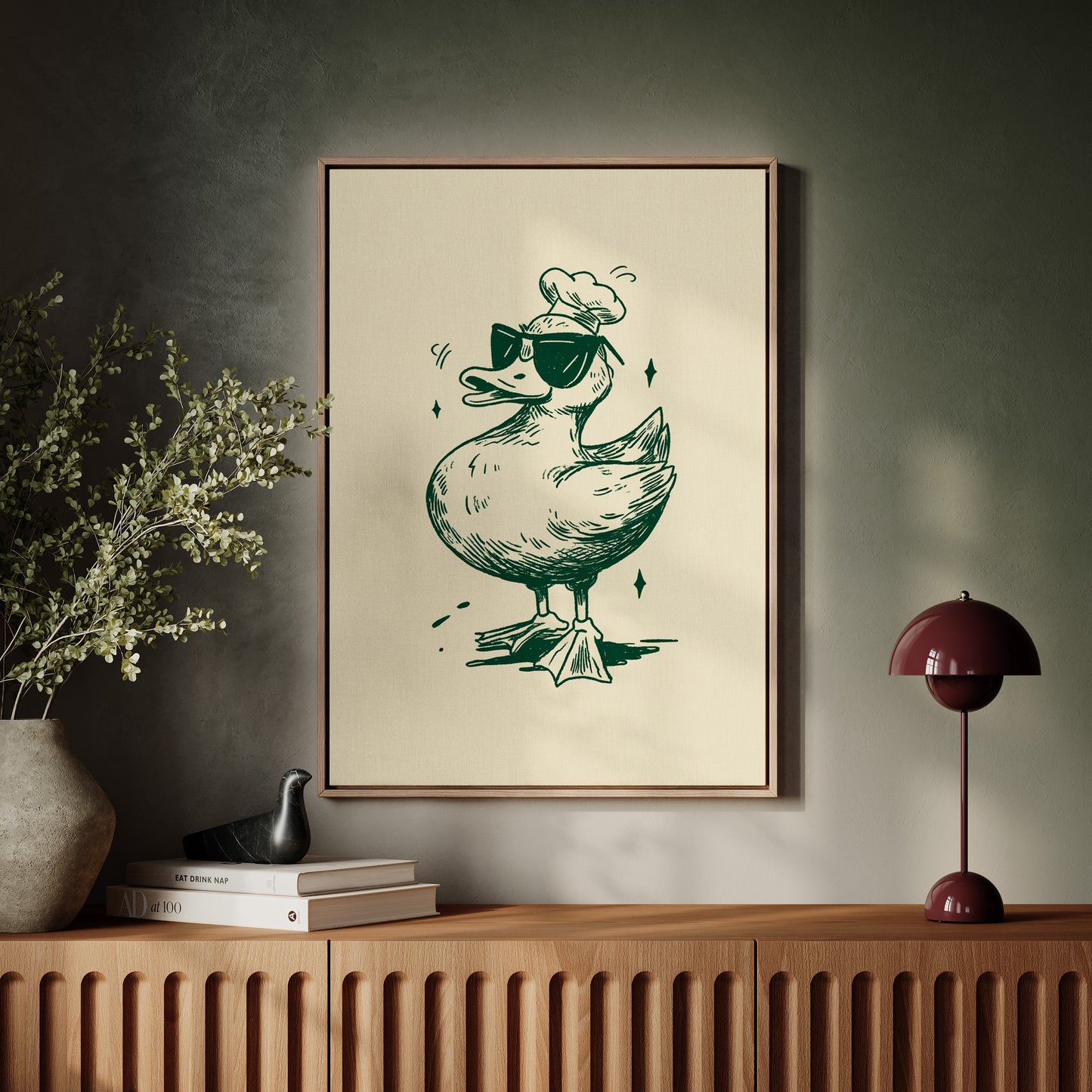 The Chef Duck Struts Proudly