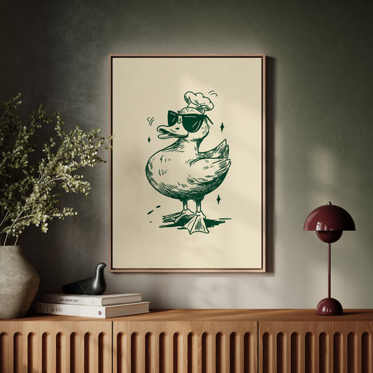 The Chef Duck Struts Proudly