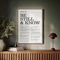 Be Still and Know Psalm 46