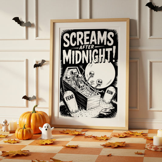 Moonlit Graveyard Awakens Ancient Bones