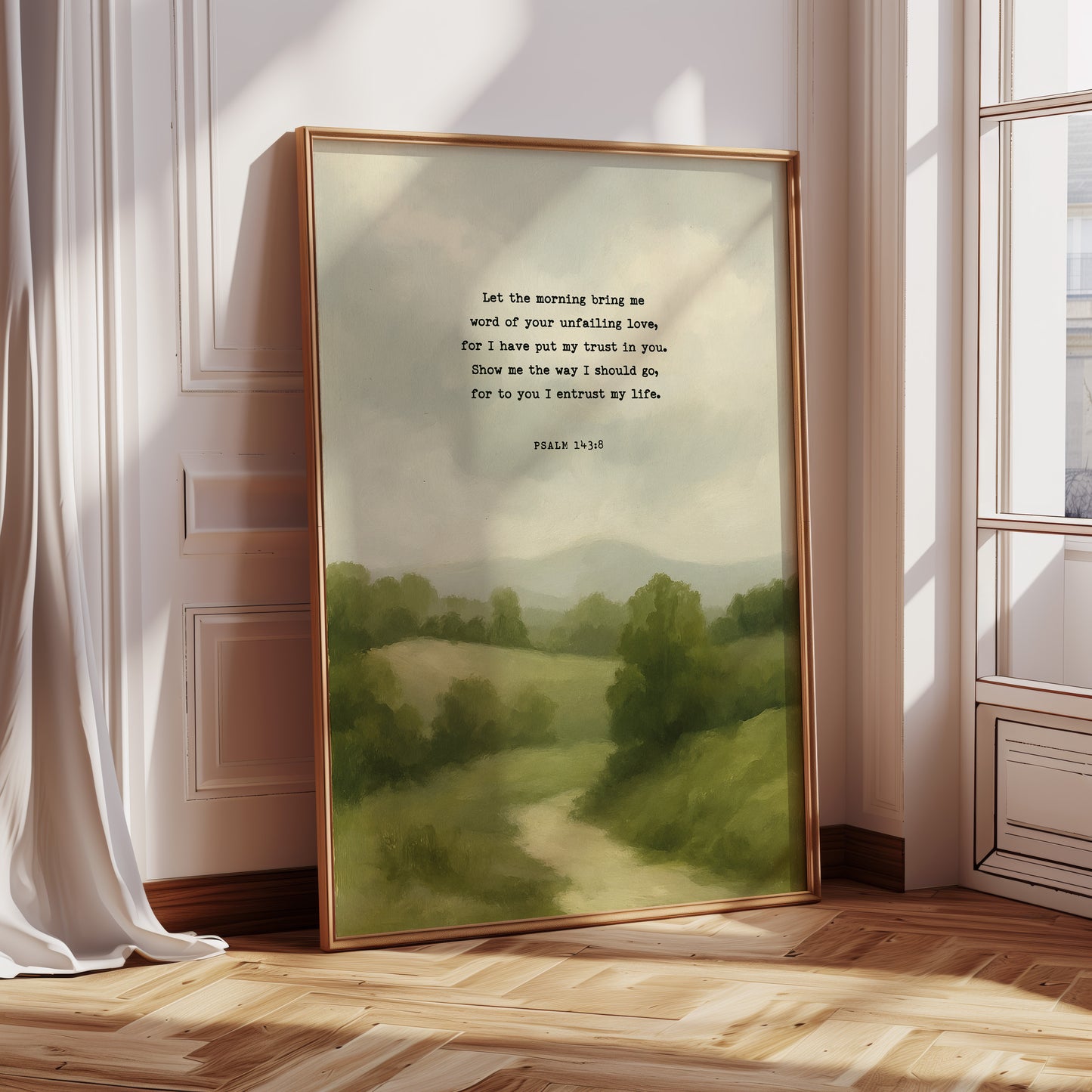 Morning Trust Psalm 143:8 Landscape Print