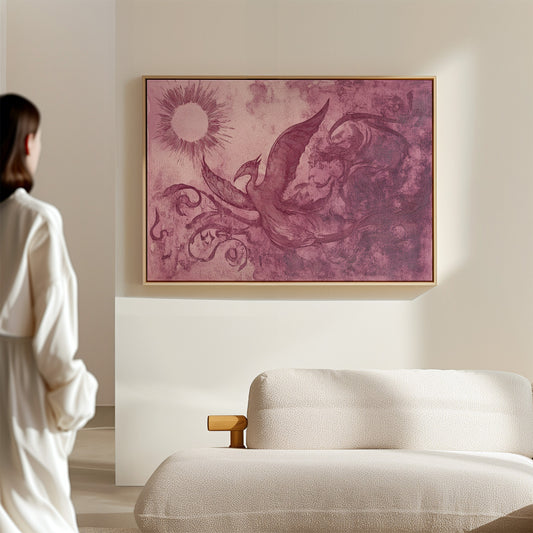 Pink Phoenix Chases Morning Light
